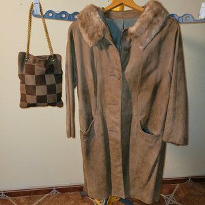 Highlander Woman's Beige Trench Coat, Size S/M